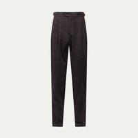 Twill Blend Smart High Waisted Trouser in Java