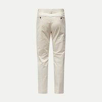 Stretch Cotton Trouser in Egret