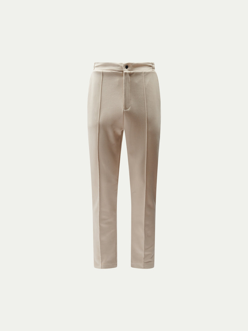 Riva Jersey Interlock Trouser in Peyote