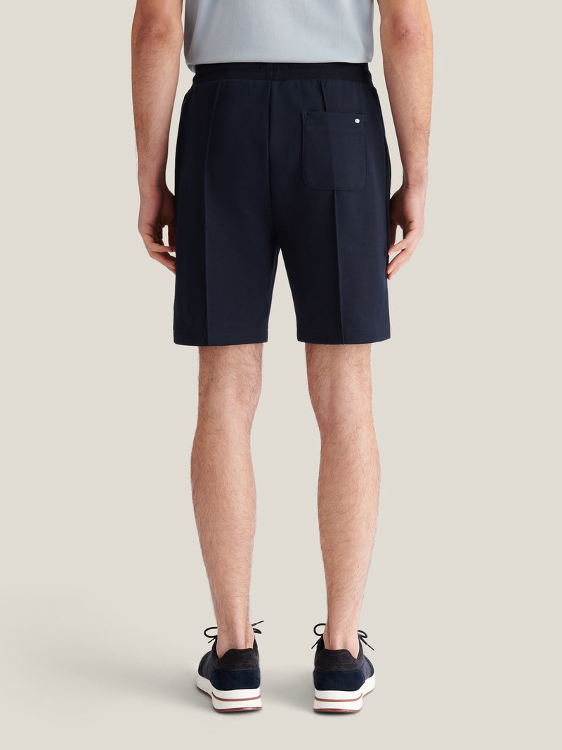 Riva Jersey Interlock Short in Dark Sapphire Navy