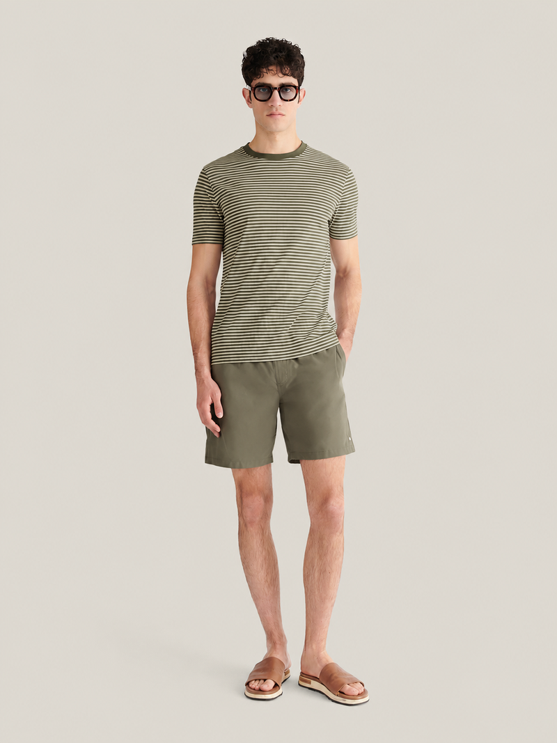 Levanto Drawstring Swim Short in Tea Leaf