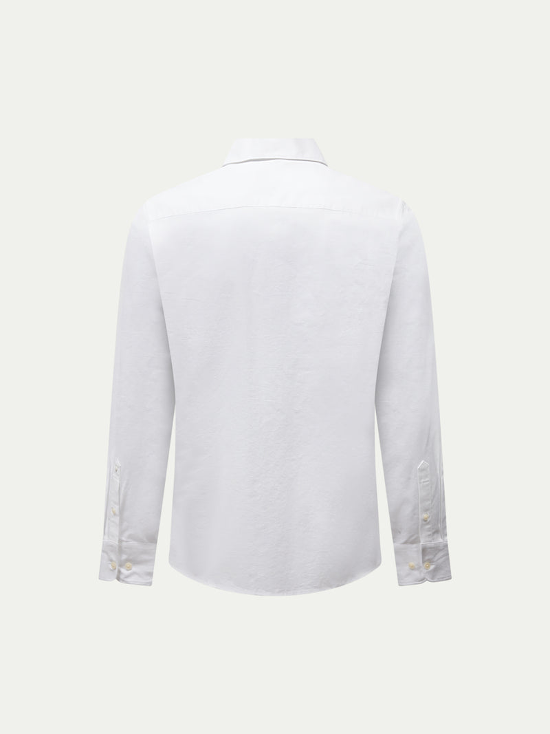 Grove Linen Blend Shirt in Bright White