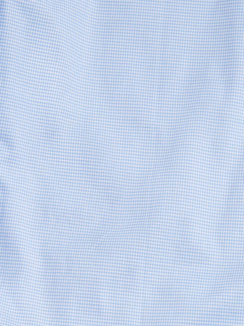 Puppytooth Cutaway Collar Shirt in Blue Blizzard