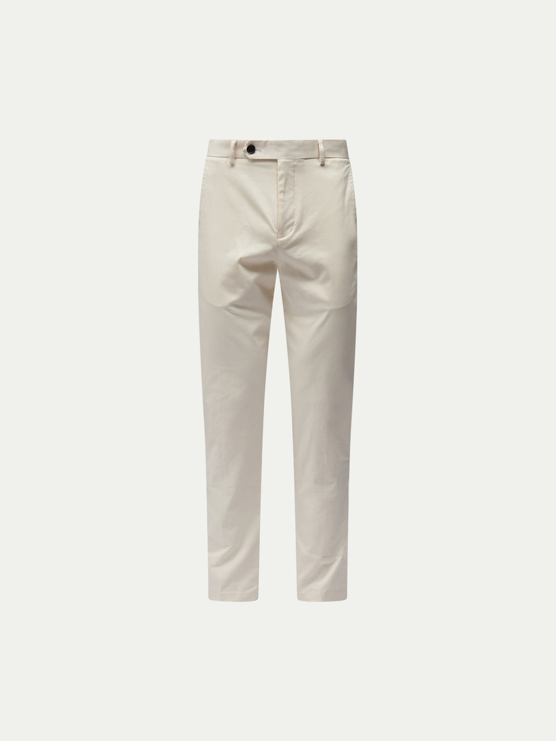 Stretch Cotton Trouser in Egret