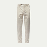 Stretch Cotton Trouser in Egret