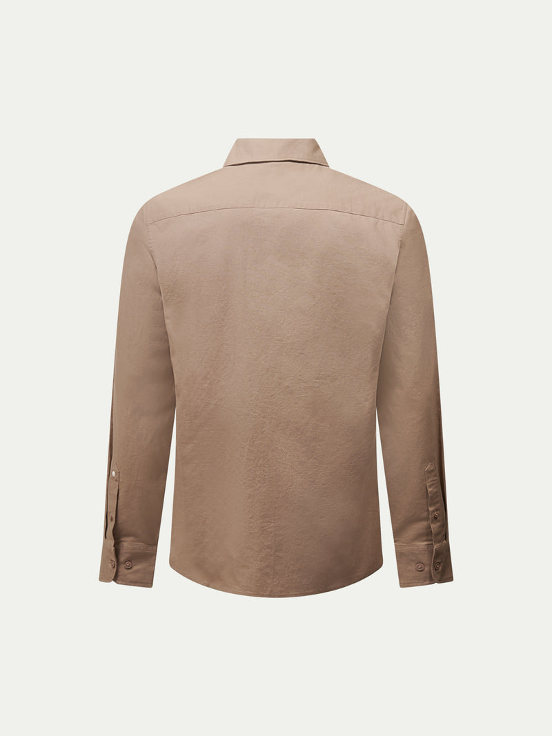 Grove Linen Blend Shirt in Caribou