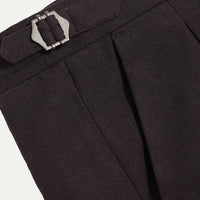 Twill Blend Smart High Waisted Trouser in Java