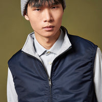 Peckham Rye Mens Light Padded Zip Vest in Dark Sapphire Navy