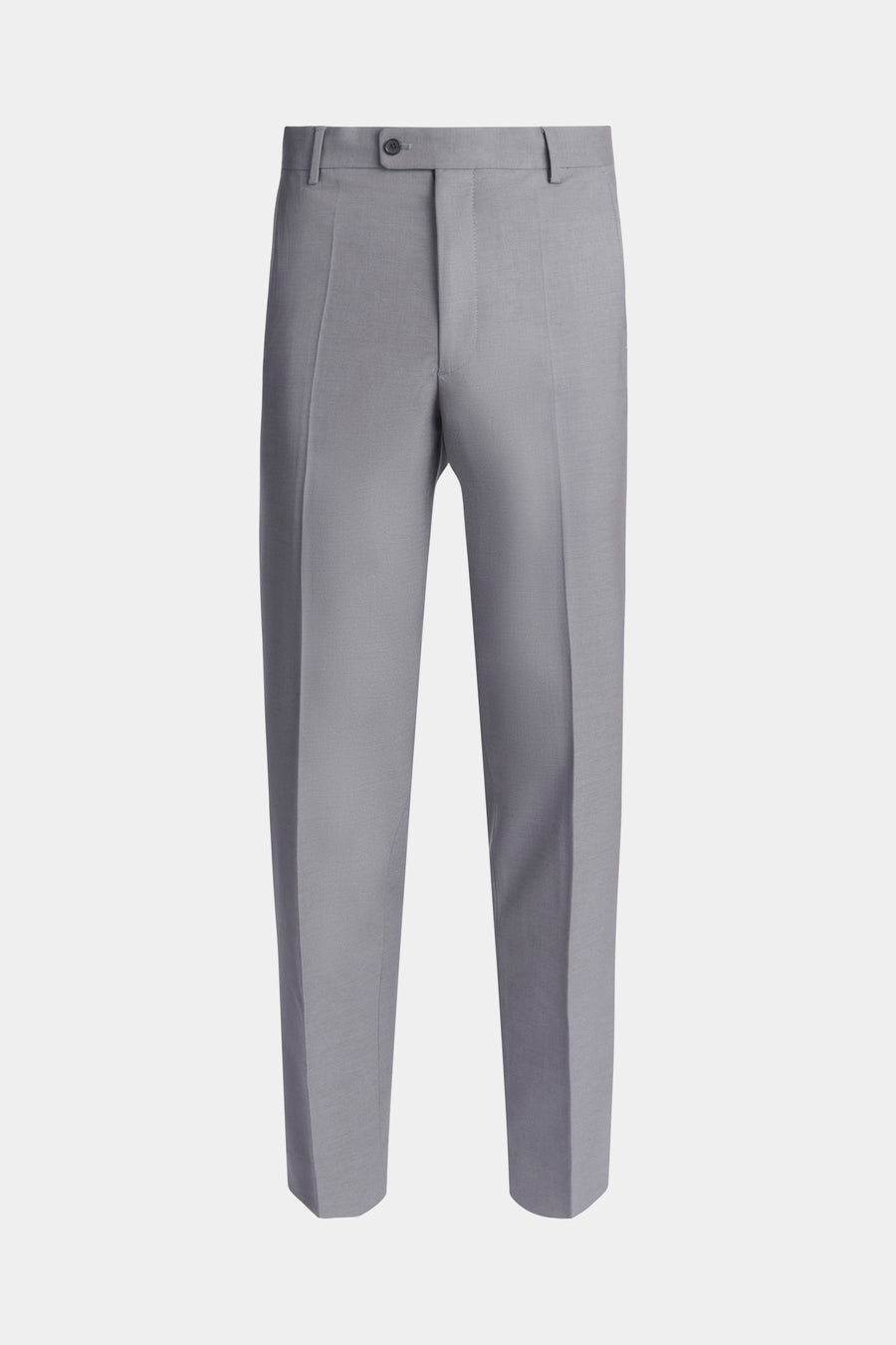 Classic Plain Front Trouser in Charcoal Grey