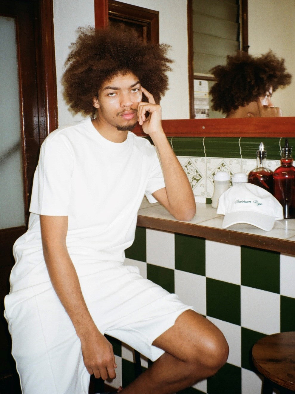 T-Shirt in Egret