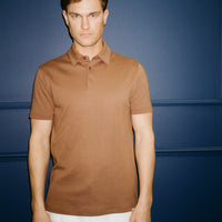 Peckham Rye Mens Jersey Polo Shirt in Carafe