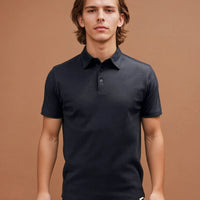 Peckham Rye Mens Jersey Polo Shirt in Dark Sapphire Navy