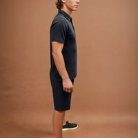 Peckham Rye Mens Jersey Polo Shirt in Dark Sapphire Navy