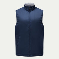 Peckham Rye Mens Light Padded Zip Vest in Dark Sapphire Navy