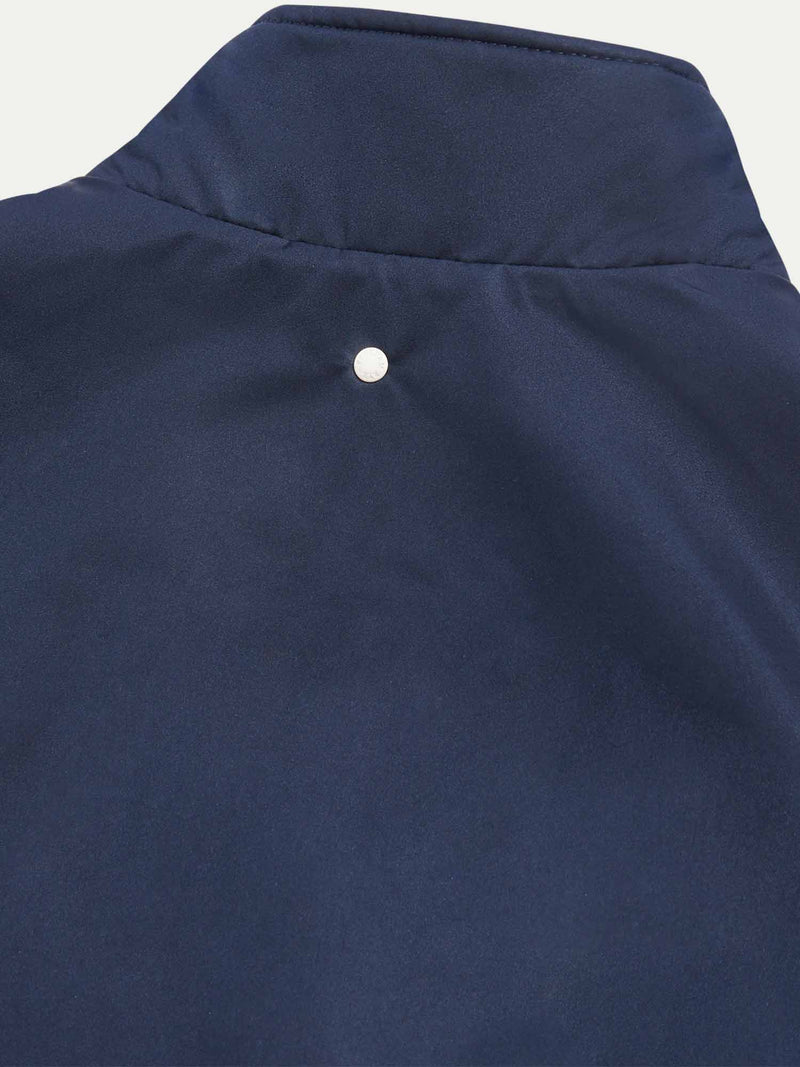 Light Padded Zip Vest in Dark Sapphire Navy