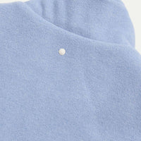 Wool Blend Zip Vest in Blue Blizzard