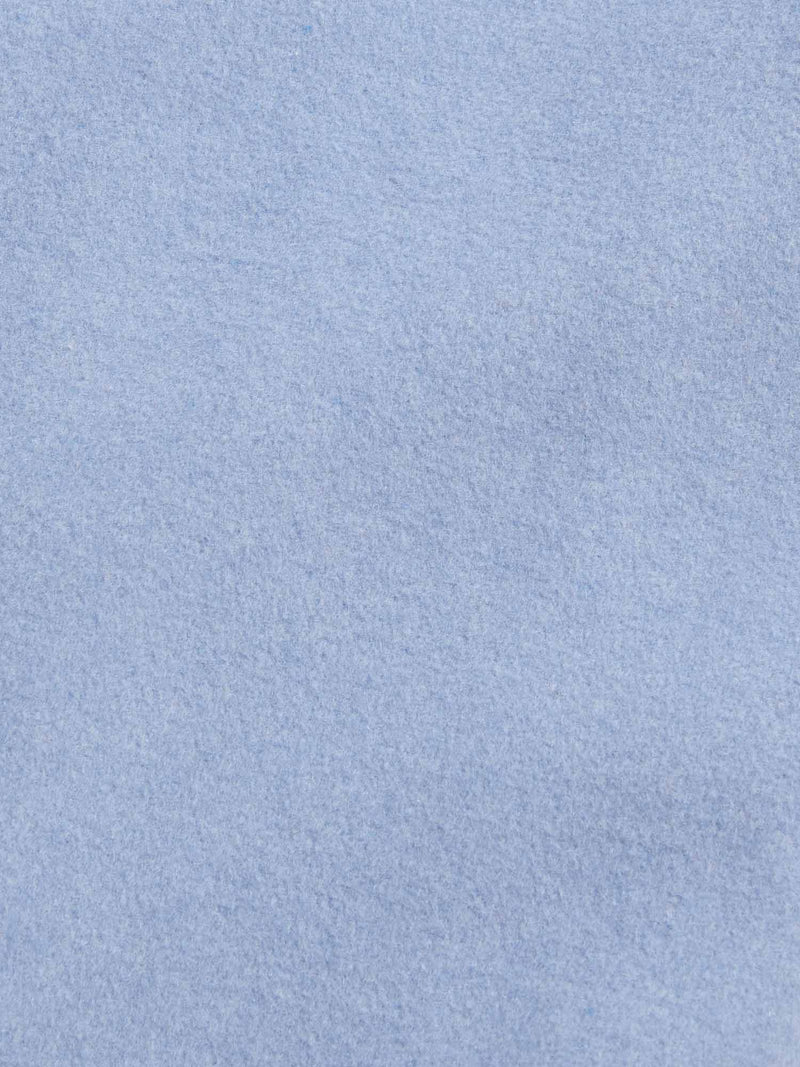 Wool Blend Zip Vest in Blue Blizzard