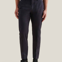 Stretch Cotton Trouser in Dark Sapphire Navy