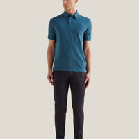Stretch Cotton Trouser in Dark Sapphire Navy