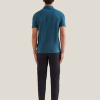 Stretch Cotton Trouser in Dark Sapphire Navy