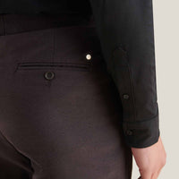 Twill Blend Smart High Waisted Trouser in Java