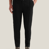 Jersey Interlock Jogger in Black