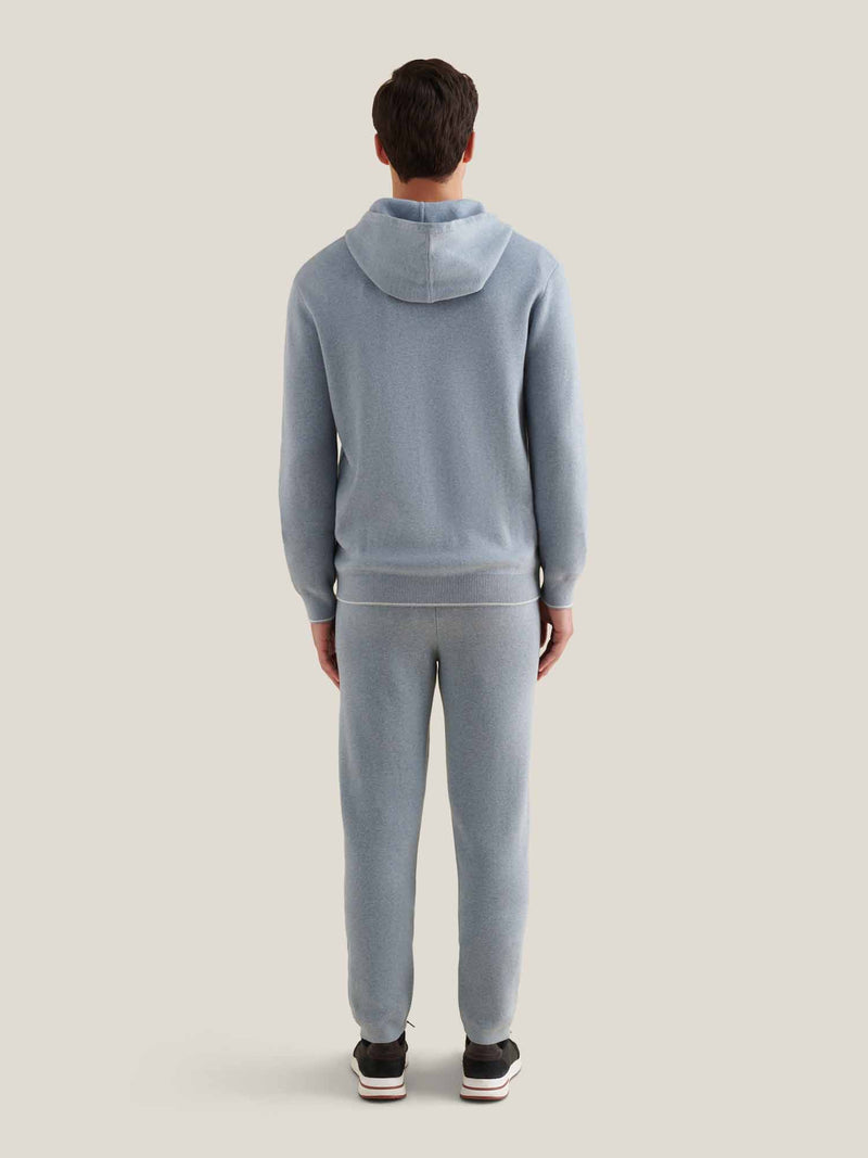 Milano Knit Jogger in Blue Blizzard