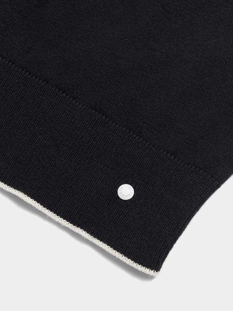 Savoy Knitted Crew in Black