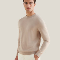 Jersey Knit Crew in Simply Taupe