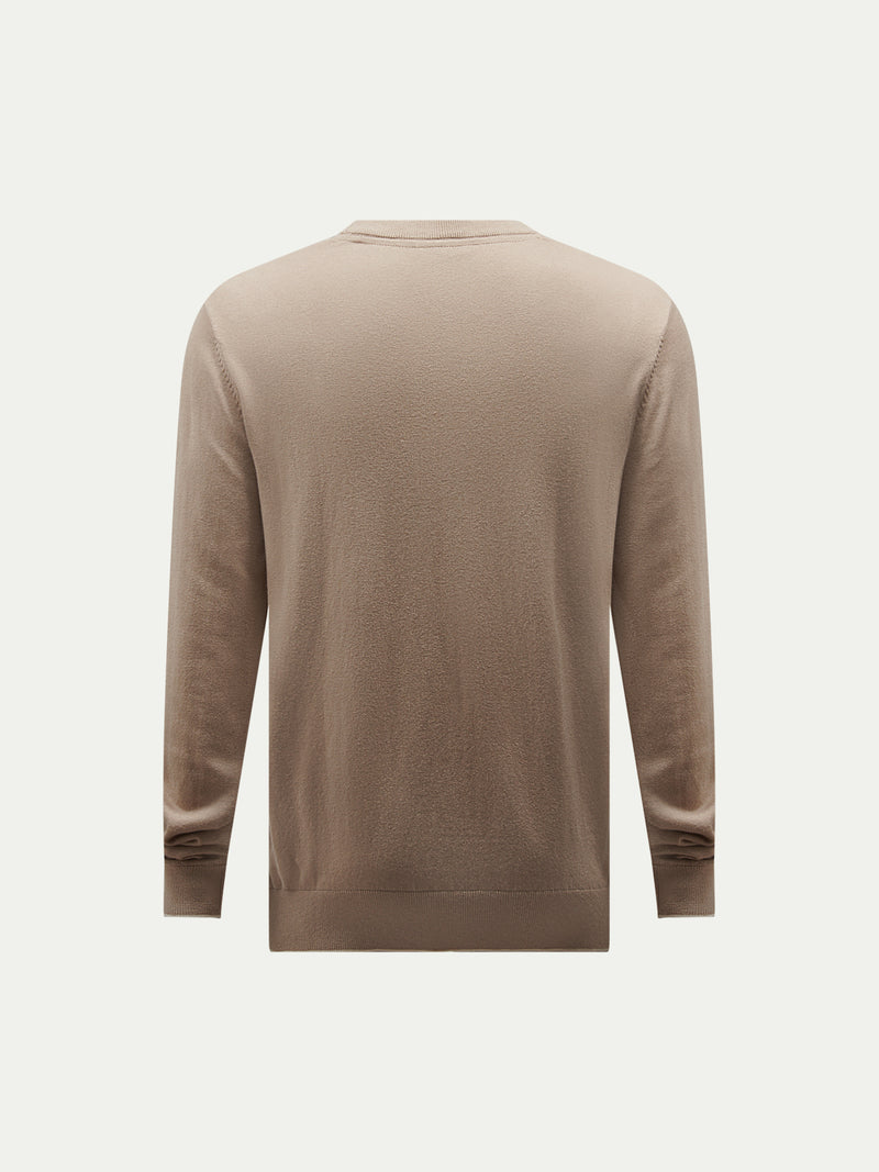Jersey Knit Crew in Simply Taupe