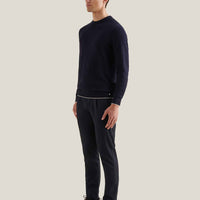 Jersey Knit Crew in Dark Sapphire Navy