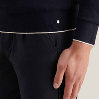 Jersey Knit Crew in Dark Sapphire Navy