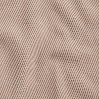Cotton Blend Rib Knit ¼ Zip in Simply Taupe
