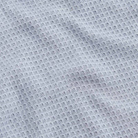 Cotton Honeycomb Knit Crew in Blue Blizzard
