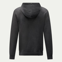 Milano Knit Zip Hoodie in Charcoal Grey