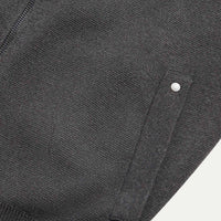 Milano Knit Zip Hoodie in Charcoal Grey