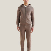 Milano Knit Zip Hoodie in Iron