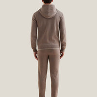 Milano Knit Zip Hoodie in Iron