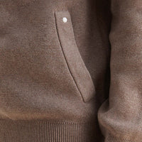 Milano Knit Zip Hoodie in Iron