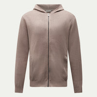 Milano Knit Zip Hoodie in Iron