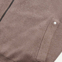 Milano Knit Zip Hoodie in Iron