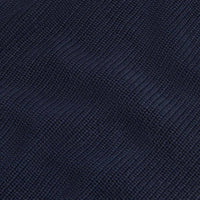Cotton Knit ¼ Zip Funnel in Dark Sapphire Navy
