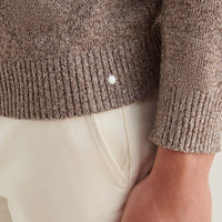 Twisted Yarn Knit Roll Neck in Simply Taupe