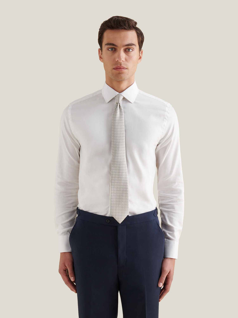 Fine Twill Shirt in Bright White