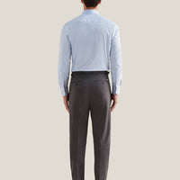 Puppytooth Cutaway Collar Shirt in Blue Blizzard