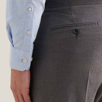 Puppytooth Cutaway Collar Shirt in Blue Blizzard