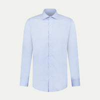 Puppytooth Cutaway Collar Shirt in Blue Blizzard