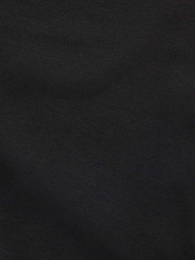 Jersey Interlock Zip Funnel Sweat in Black