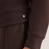 Jersey Interlock Zip Funnel Sweat in Java