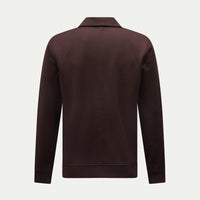 Jersey Interlock Zip Funnel Sweat in Java